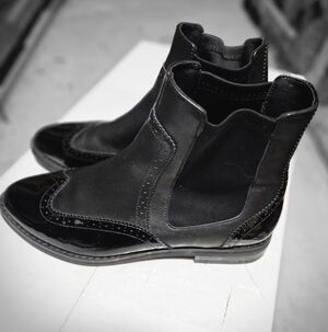 Melyann Patent Booties
